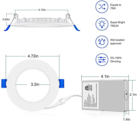 LED panel 4" 3CCT